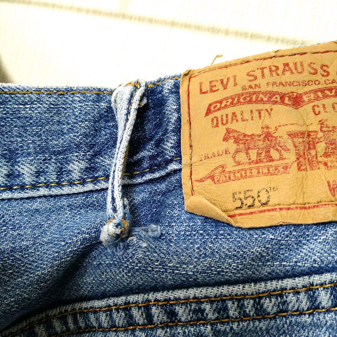 W40 Levi's 550 リラックス ビッグ デニム ショート パンツ