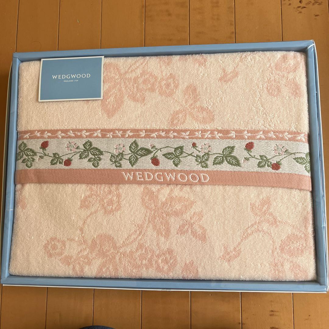 ウェッジウッドタオルケットシングルピンク新品