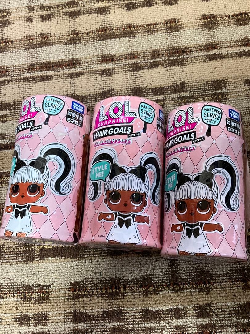 LOL サプライズ！ ヘアゴール メイクオーバーシリーズ 3個セット
