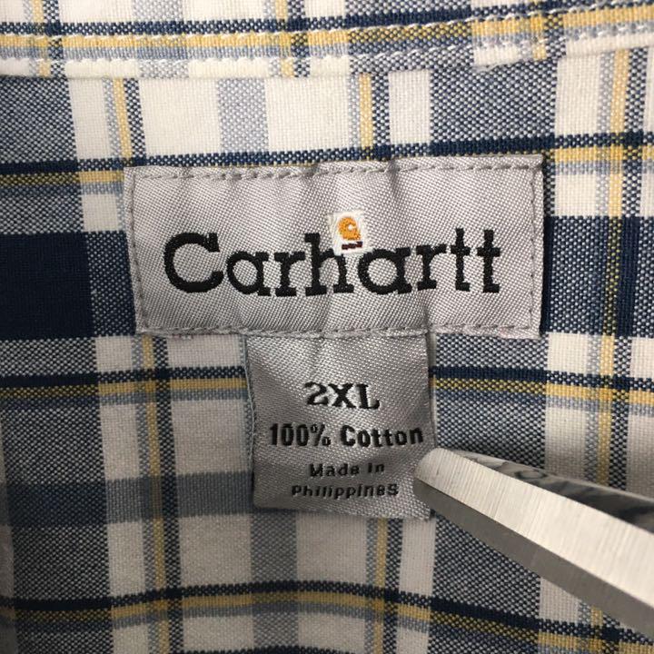 HOT豊富な A63 carhartt 革タグBDビッグシルエット半袖シャツ メンズ2XL otQz3-m42960526208 大得価正規品