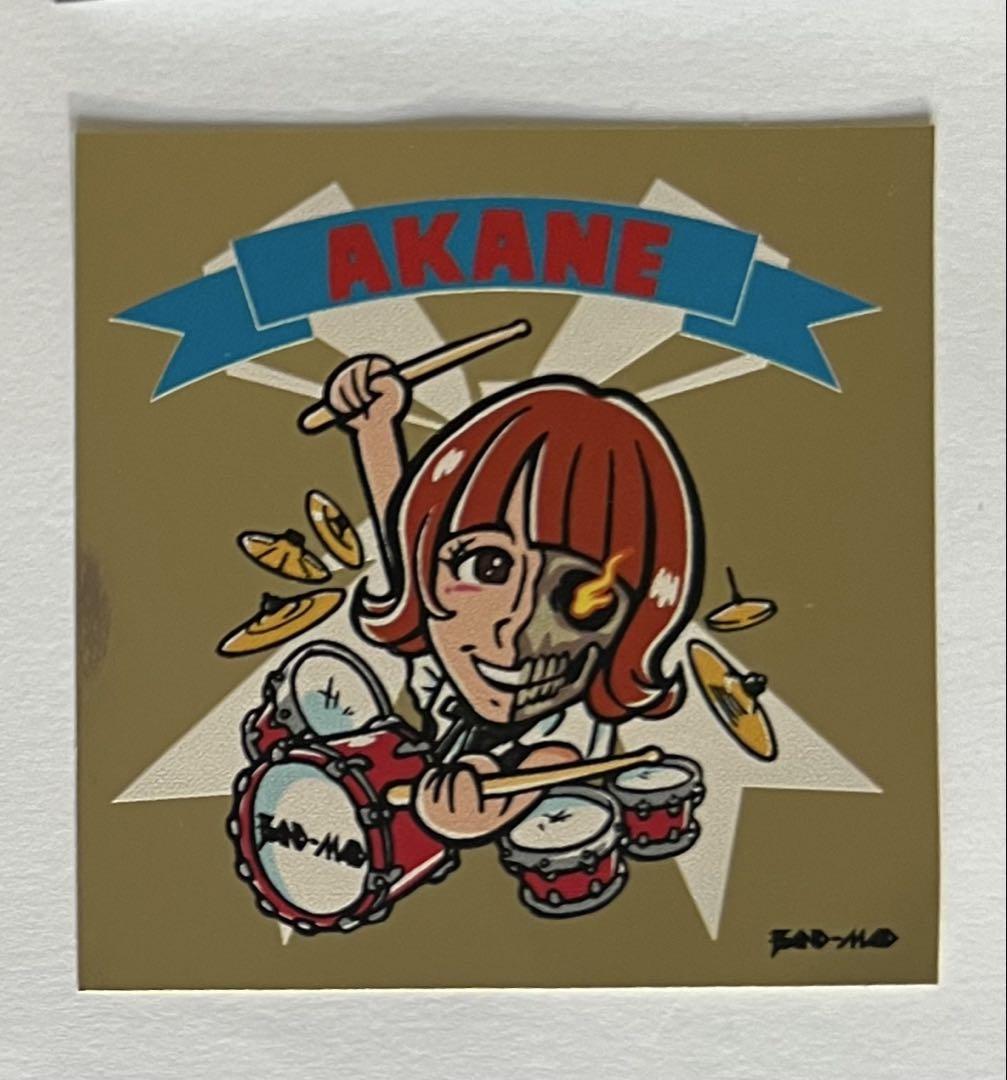 【格安saleスタート】 ステッカー BAND-MAID AKANE SILVER GOLD 2枚 金銀 ミュージシャン