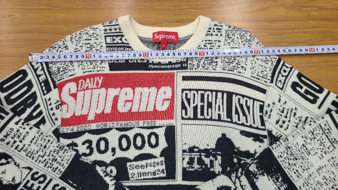 Supreme 新聞プリント セーター ニット