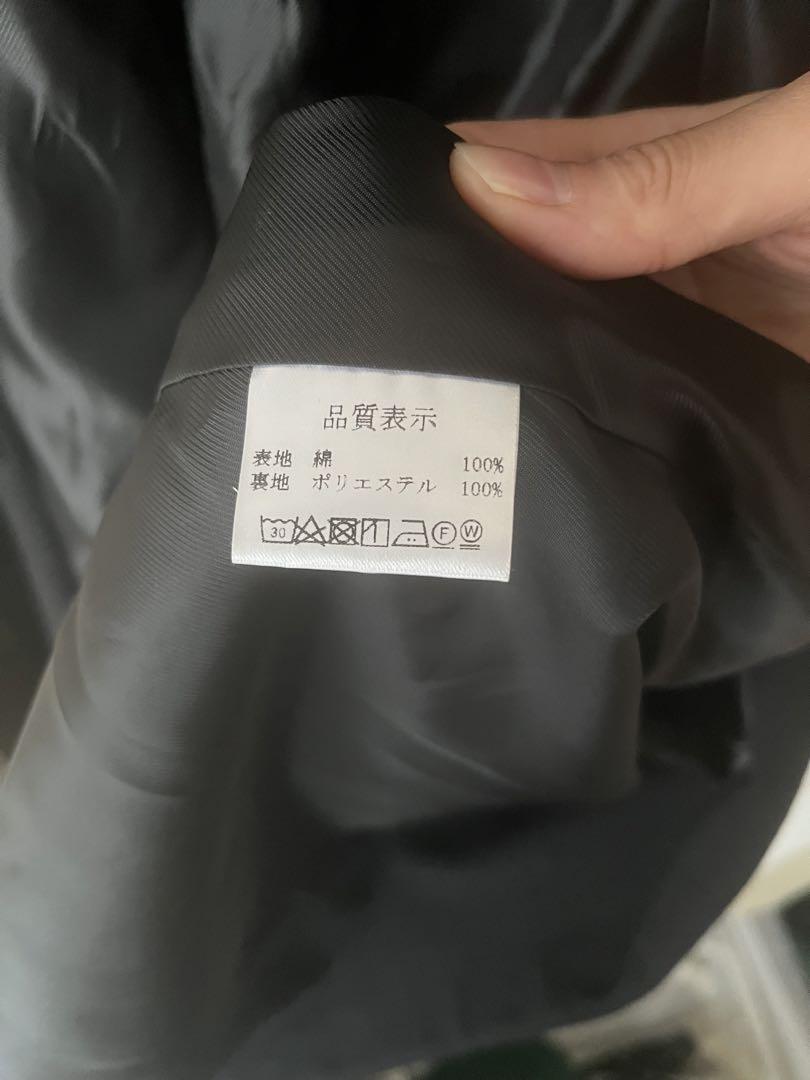 fashiru ステンカラーコート　ロング　黒