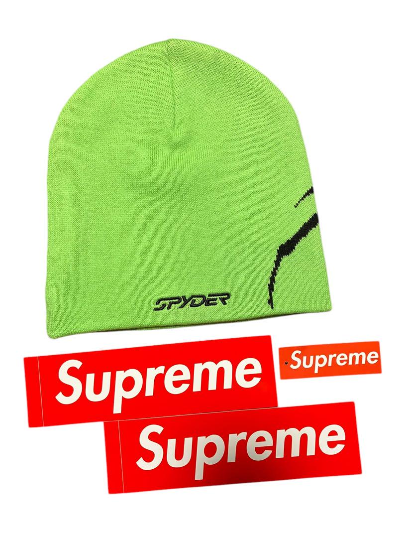 ●【新品】Supreme Spyder Beanie Green