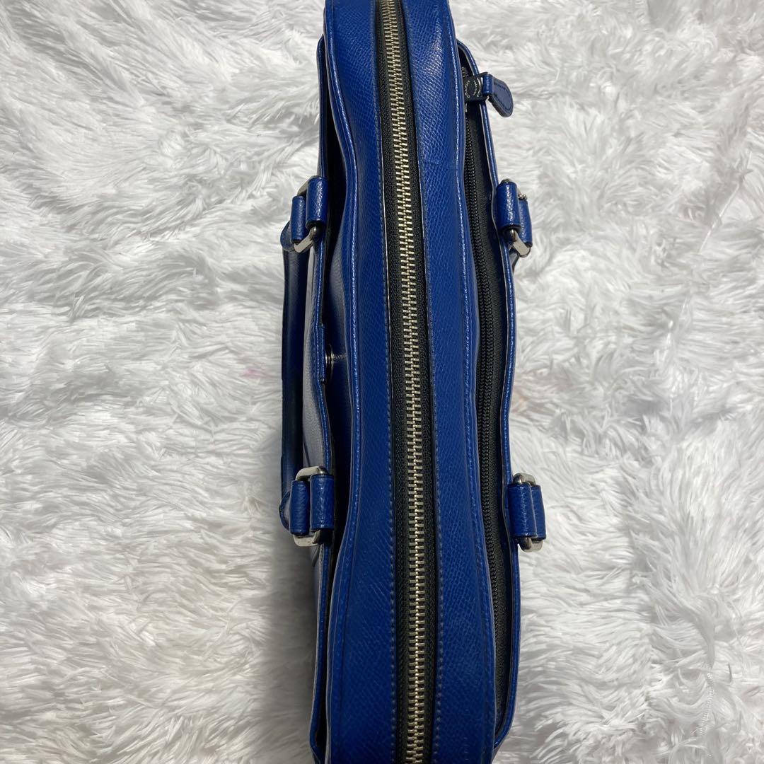 【希少】コーチ　ビジネスバッグ　ブリーフケース　2way ショルダー　ブルー