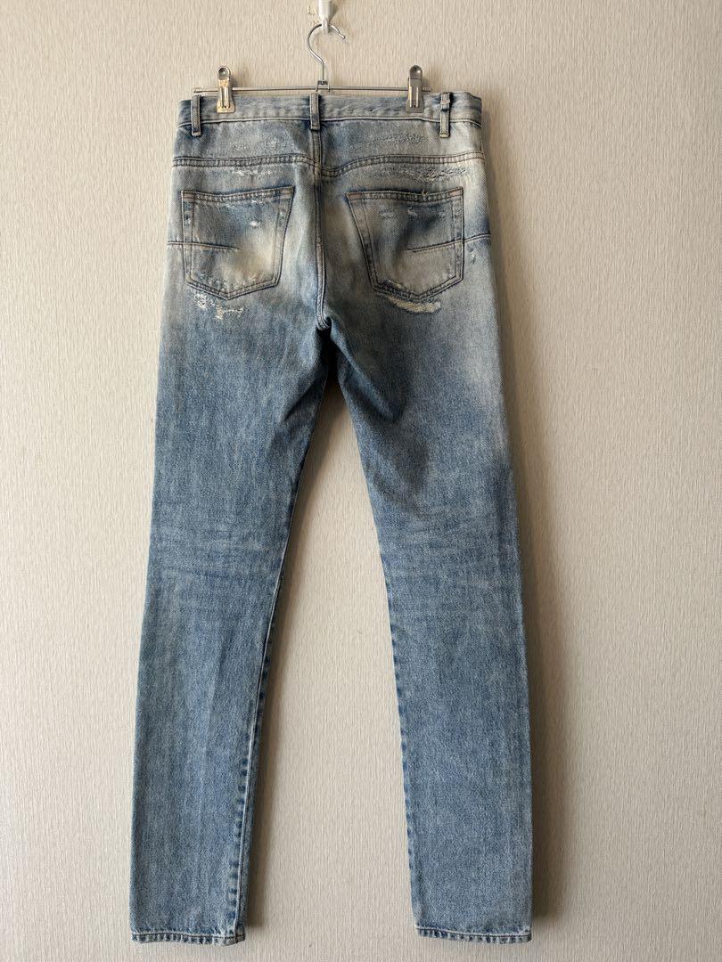 パンツ Dior Homme Super Long Damage Denim Pants