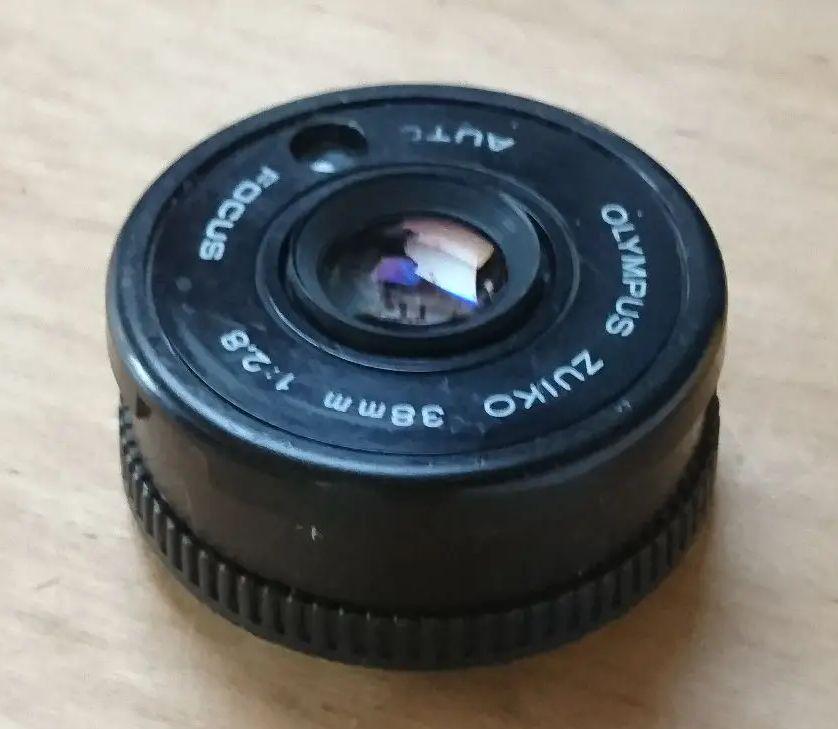 改造レンズ OLYMPUS ZUIKO 38mm 2.8 37g超軽量パンケーキ
