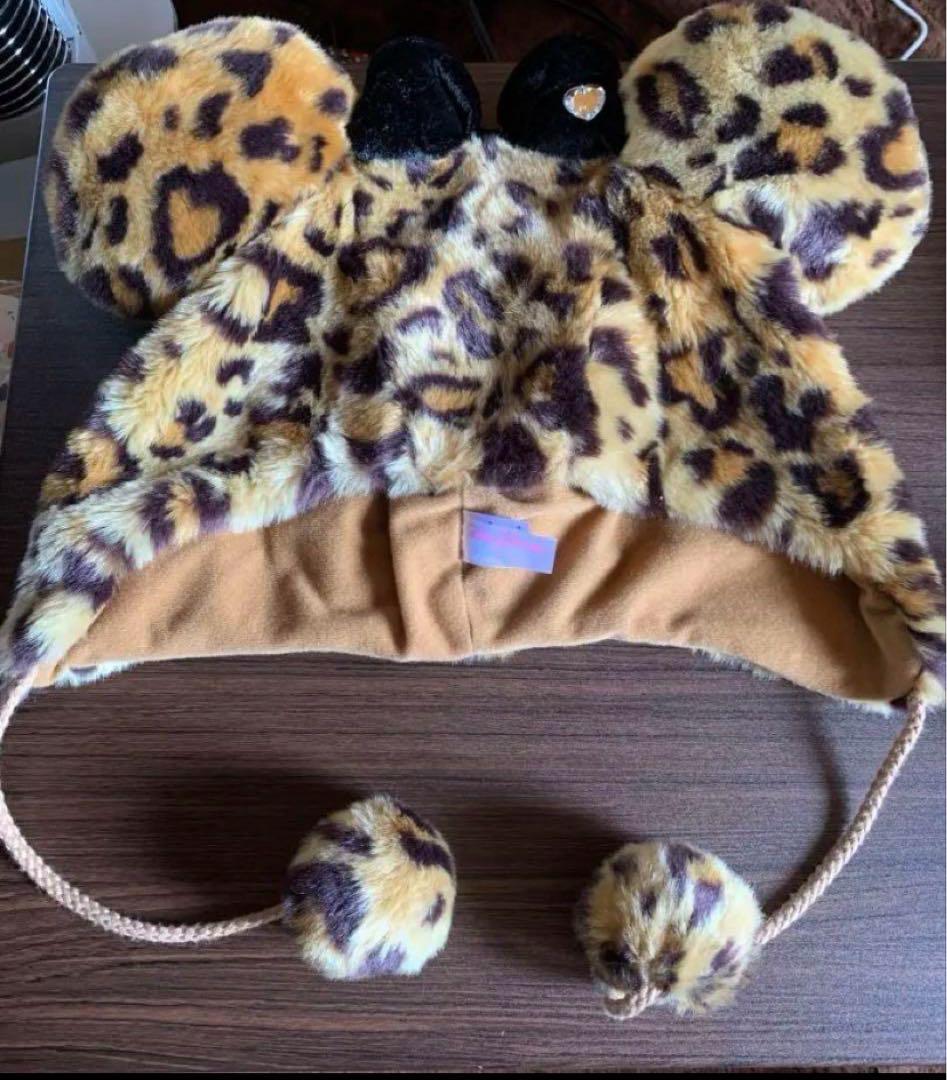 ディズニー ヒョウ柄ファー帽子 ポンポン付き ディズニー ヒョウ柄ファー帽子 ポンポン付き 中古品 - メルカリ
