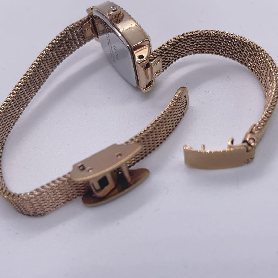 【美品】ete エテ トノーフェイス 腕時計 ゴールド メッシュベルト