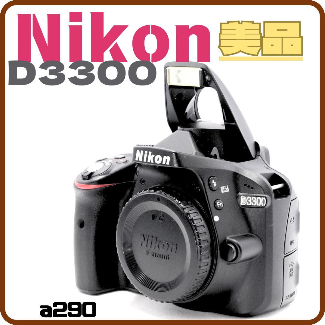 ⭐美品 初心者向け S回数少 ⭐ 一眼レフ Nikon Ｄ3300 スマホ転送 高画質で一眼レフデビューにオススメ☆スマホ転送OK♪Nikon D3300♡