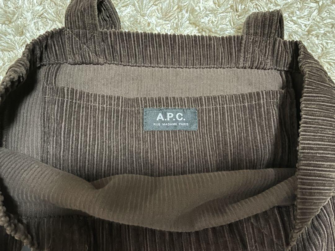【こりん】A.P.C. アーペーセー　トートバッグ　コーデュロイ