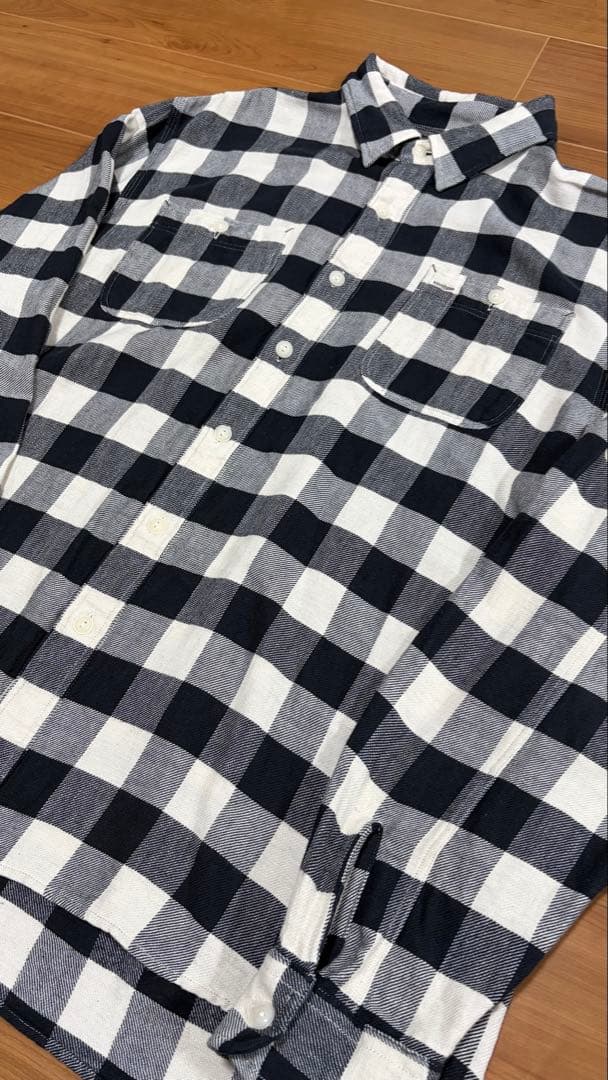 RRL 黒白チェックネルシャツ ロンハーマン別注サイズXL ロンハーマン rrl RRL 黒白チェックネルシャツ ロンハーマン別注サイズXL ロンハーマン rrl