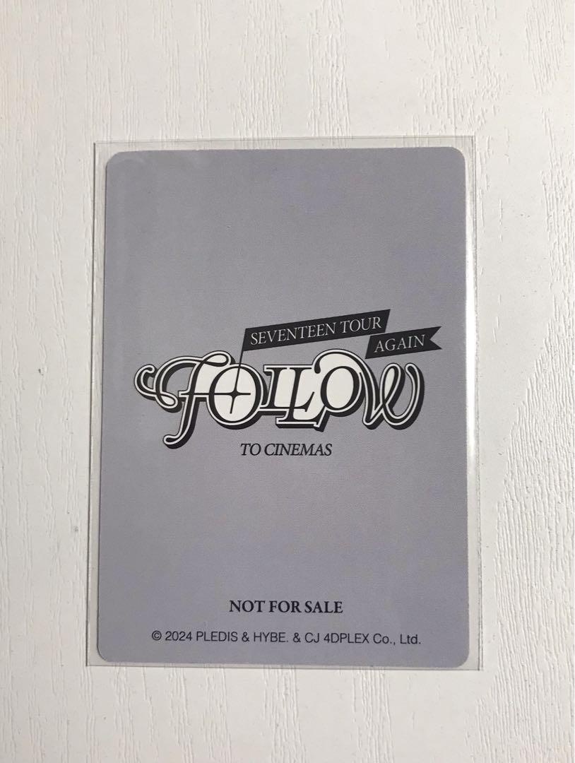 SEVENTEEN セブチ 映画　'FOLLOW' 特典　トレカ ジョンハン