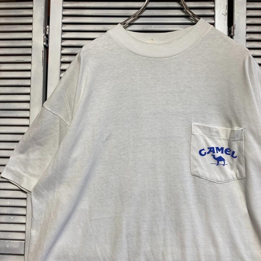 BCJK ポケット Tシャツ 古着 90s キャメル CAMEL タバコ ラクダ