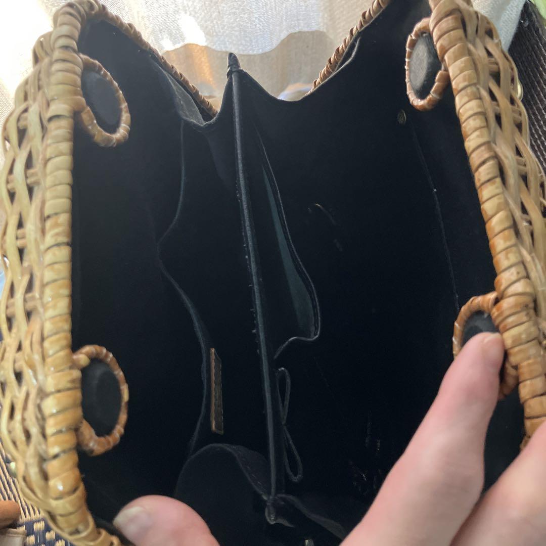 ikot カゴバッグ ショルダー付き