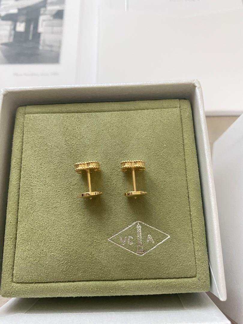 ヴァンクリーフ&アーペル スウィートアルハンブラ ピアス K18WG