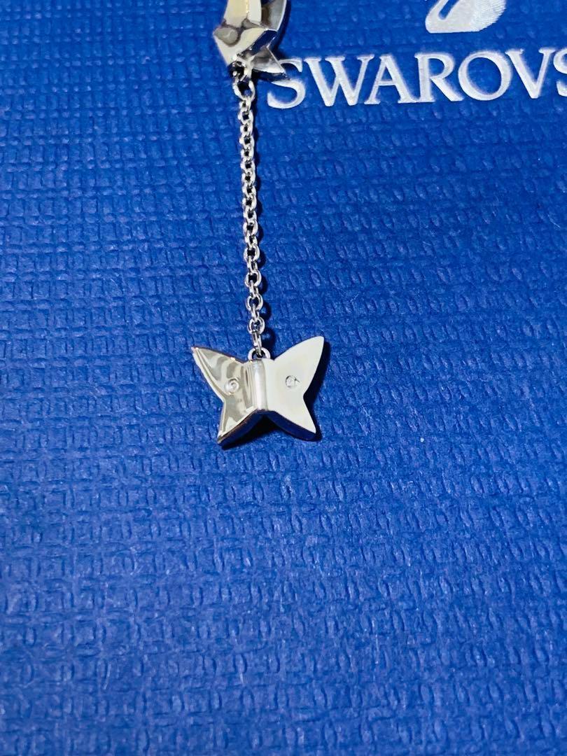 スワロフスキー Swarovski Lilia 2way ドロップピアス チョウ