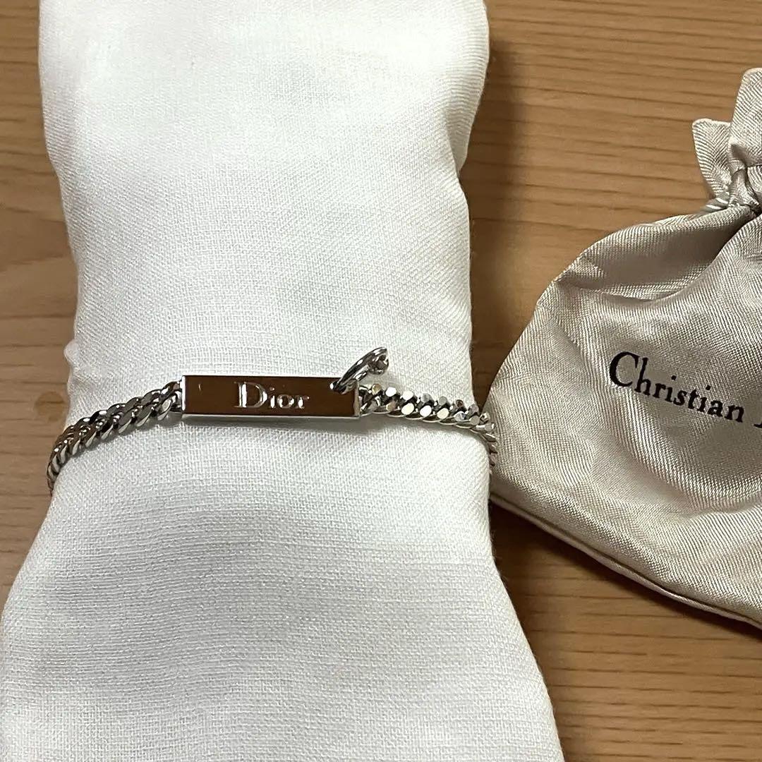 送料無料 ギフト Dior シルバーチェーンブレスレット アクセサリー