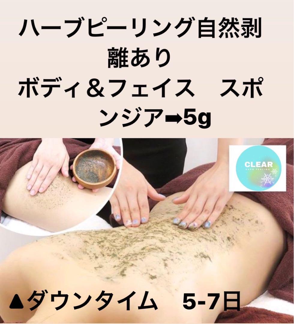 ボディ&フェイス　ハーブピーリング　剥離あり　皮剥けあり　5g ボディ&フェイスハーブピーリング剥離あり皮剥けあり5g