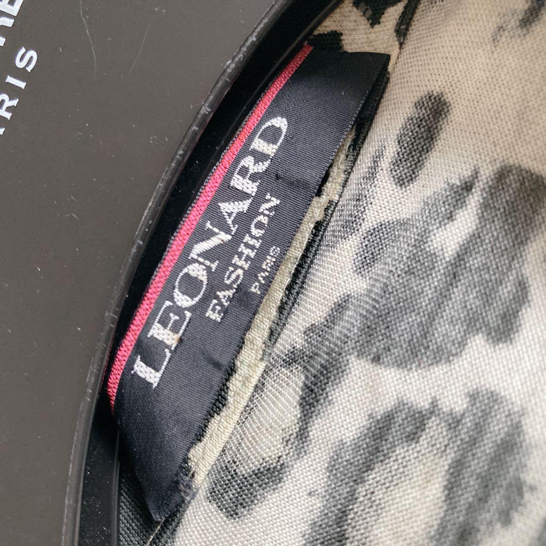 【希少】LEONARD レオナード　シルク混　レオパードセットアップ　M
