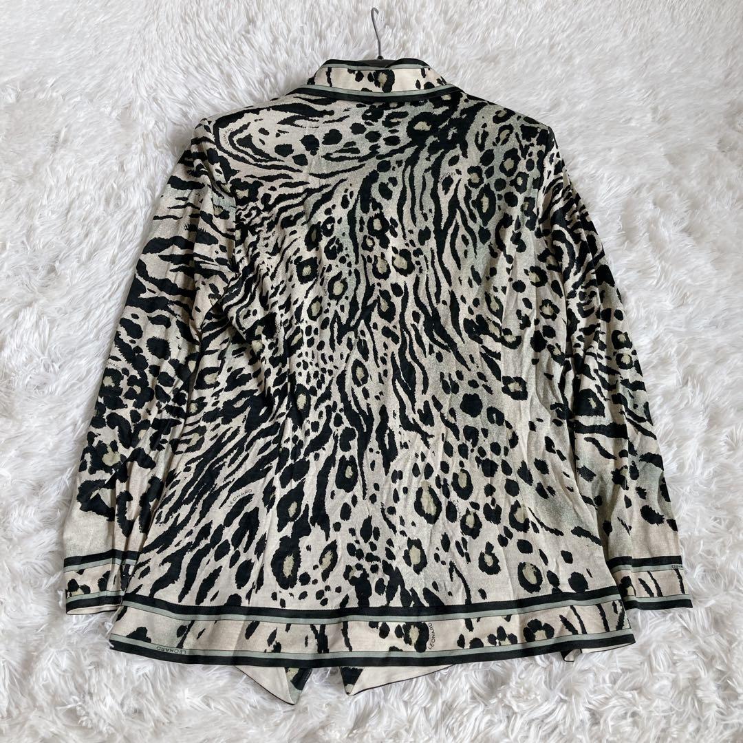 【希少】LEONARD レオナード　シルク混　レオパードセットアップ　M