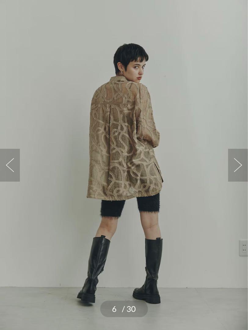 【新品】ROSE BUD◆シアードビー ビッグシャツ ROSE BUD（ローズバッド）の「シアードビービッグシャツ（シャツ
