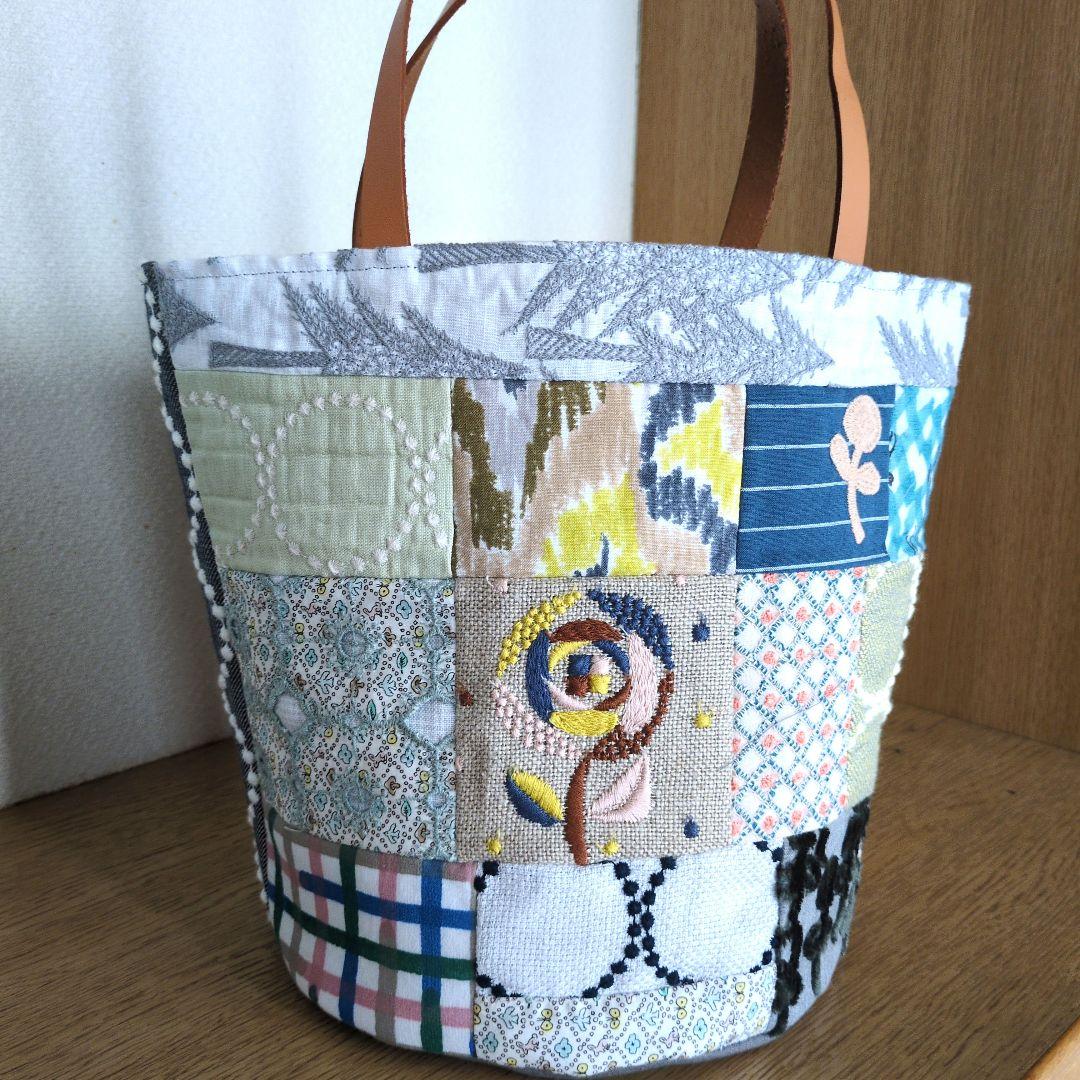 ミナペルホネンハンドメイドバケツトートバッグ