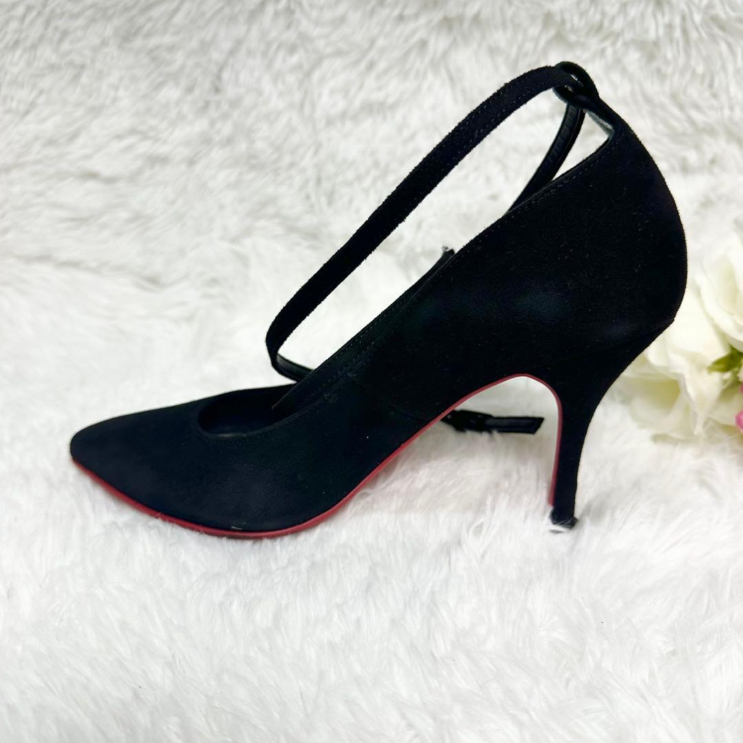 【極美品】★DIANA★パンプス★ポインテッドトゥ ★スエード★22.5cm★黒