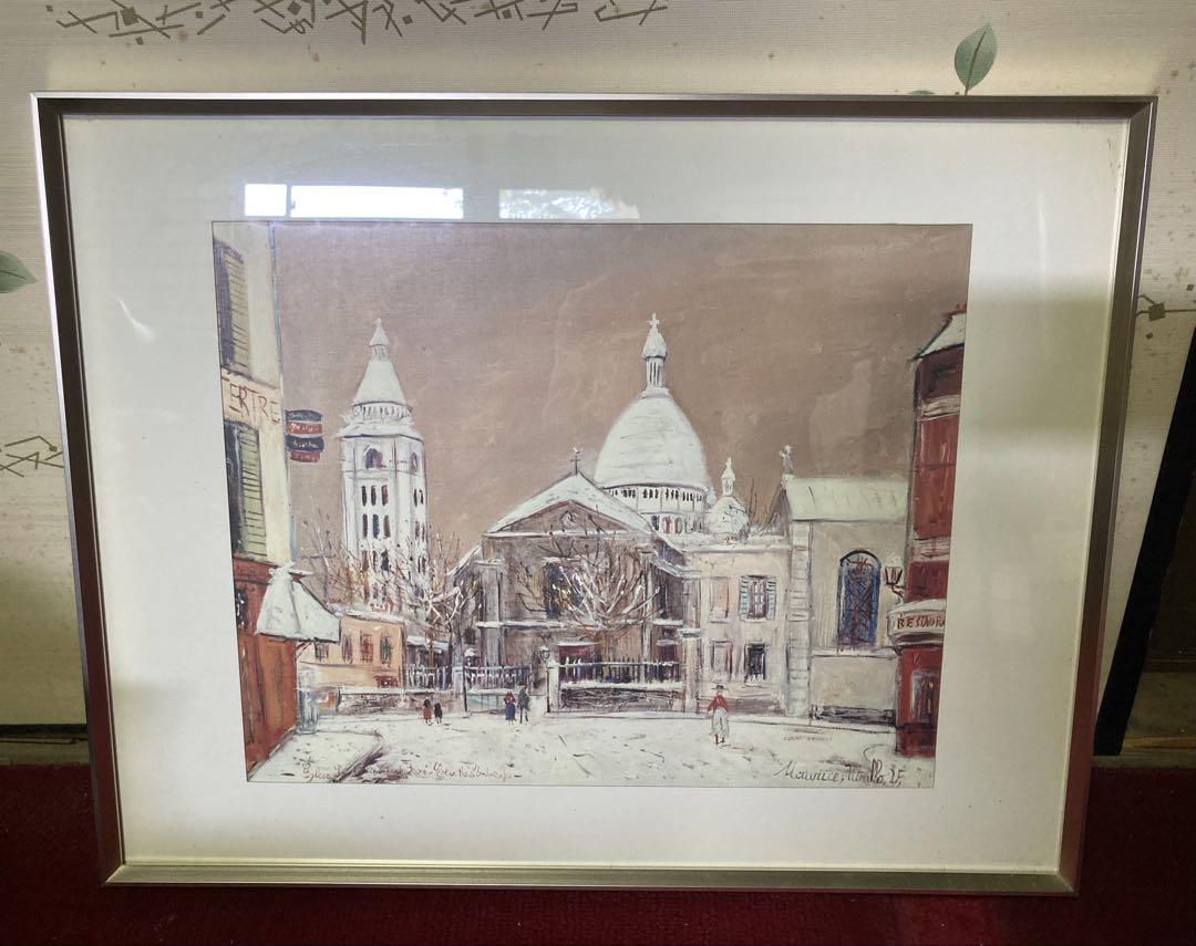 正規品販売！ 冬の風景 水彩画 シルバーフレーム - メルカリ 絵画