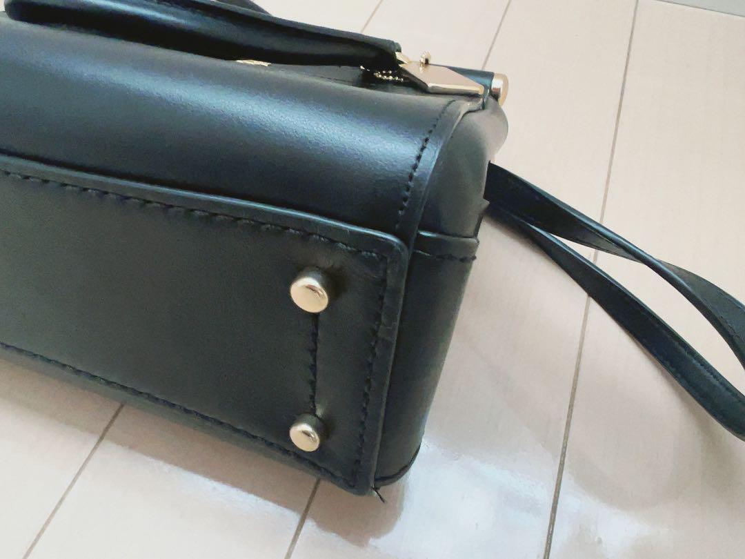 COACH 2WAYレザーバック ショルダーバッグ ハンドバッグ ブラック