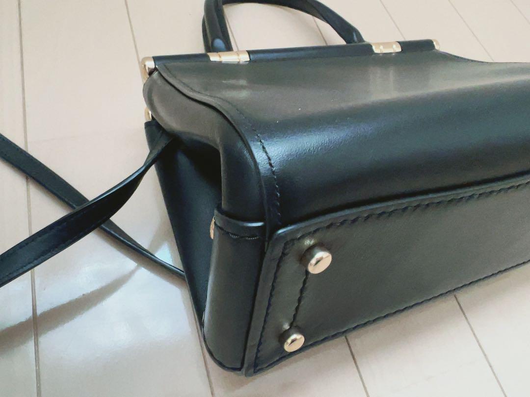 COACH 2WAYレザーバック ショルダーバッグ ハンドバッグ ブラック