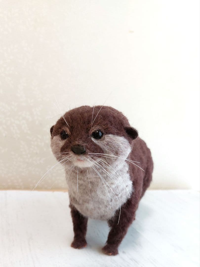 羊毛フェルト コツメカワウソ