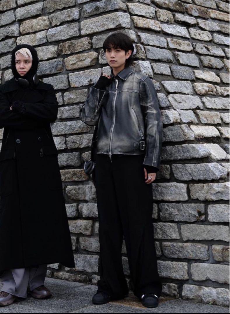 zara グラデーショングラデーションレザージャケット