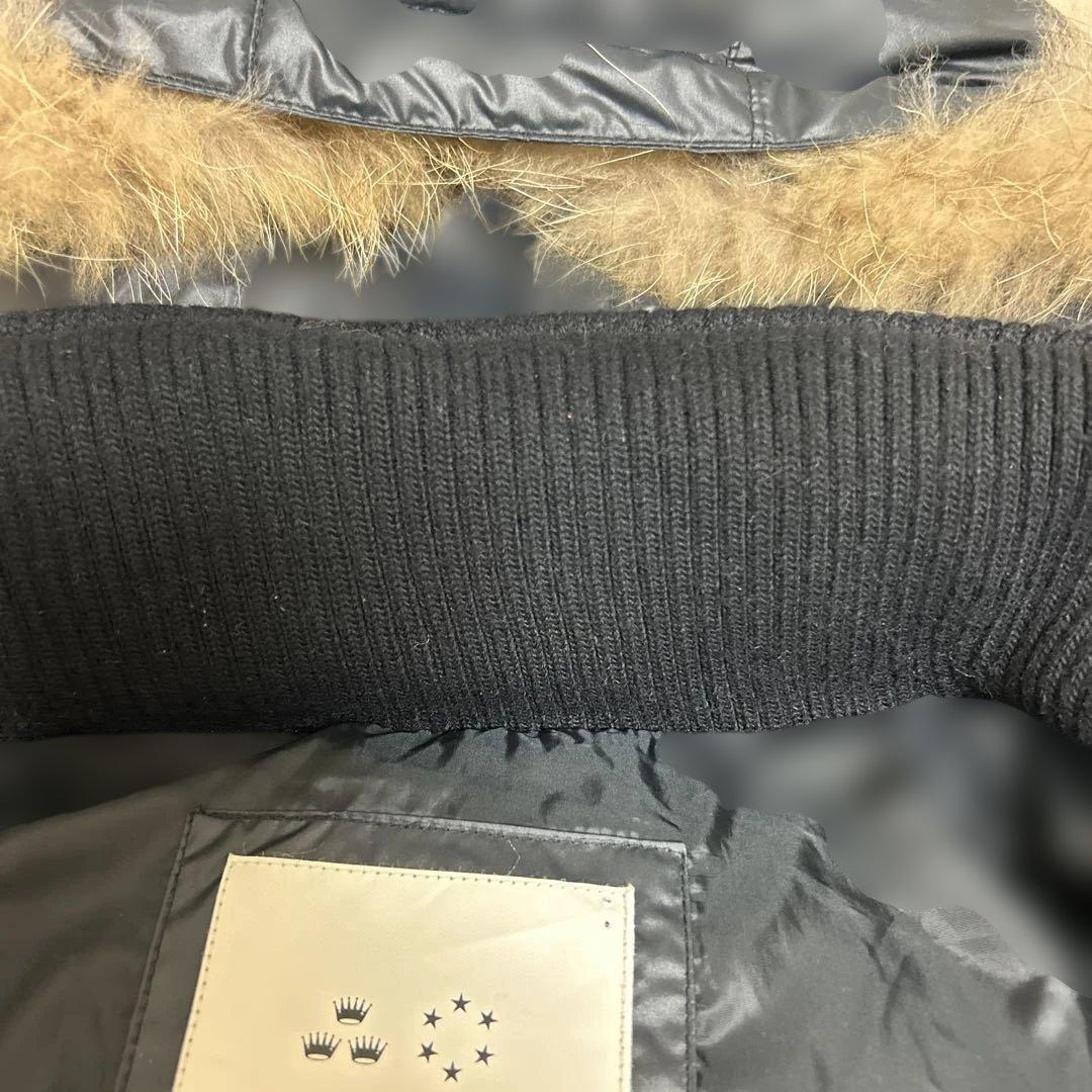 RUSS・K リアルファー ダウンジャケット ブラック Y2K RUSS・K リアルファー ダウンジャケット ブラック Y2K