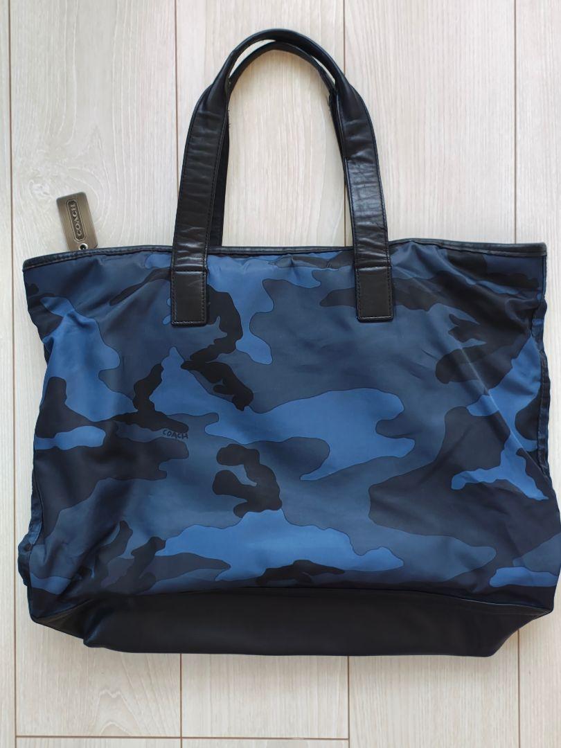 美品　COACH 迷彩柄 トートバッグ