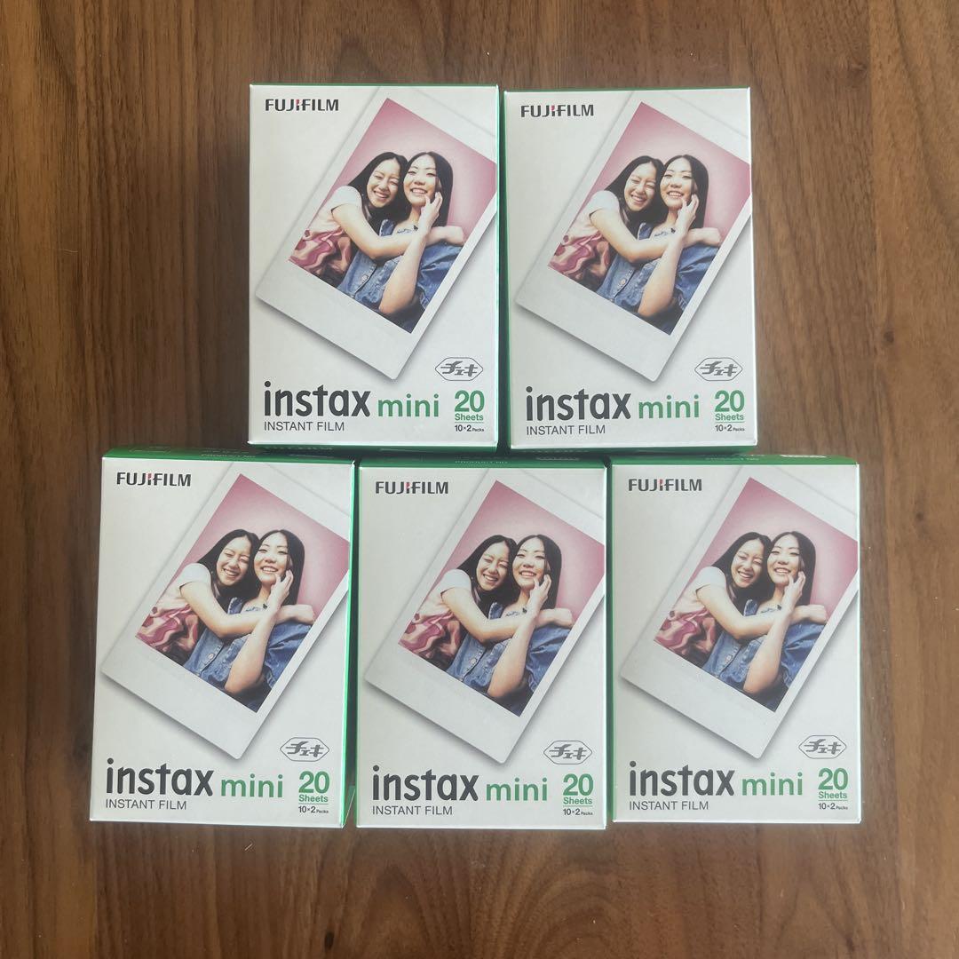 富士フイルム instax mini フィルム　20枚　5箱(100枚)