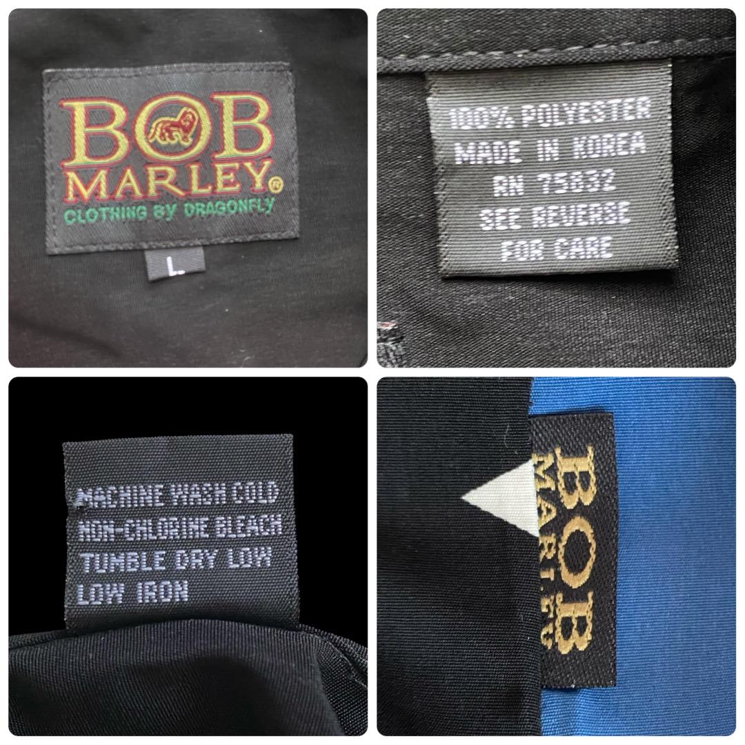 90s 00s BOB MARLEY ボブマーリー 開襟シャツ アロハシャツ