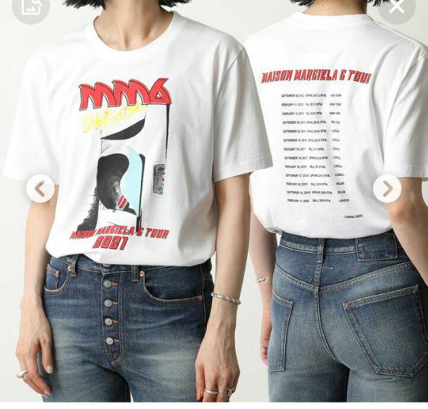 Margiela 6 Tour Tシャツ 半袖 クルーネック ロゴ