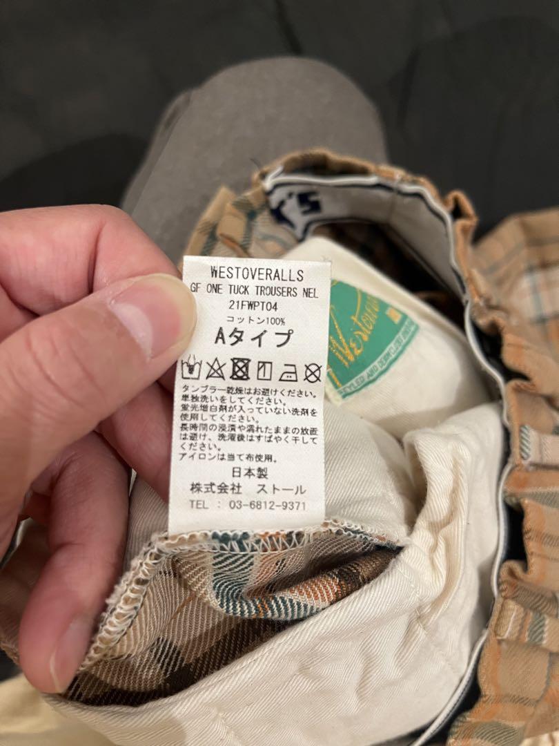 WESTOVERALLS チェック柄スラックス