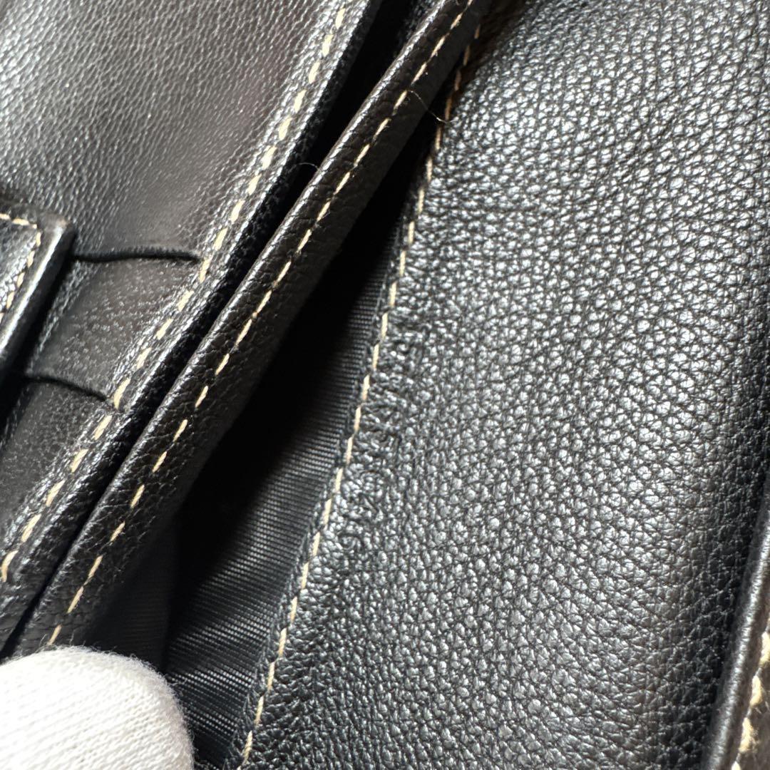 GUCCI グッチ 長財布 レザー シェリーライン ブラック