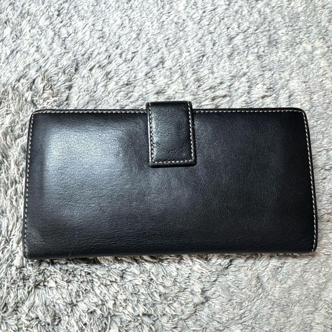 GUCCI グッチ 長財布 レザー シェリーライン ブラック