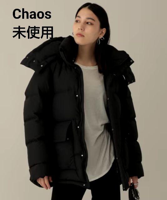 未使用 タグ付 21AW Chaos オーバーダウナーショートダウンブルゾン 黒