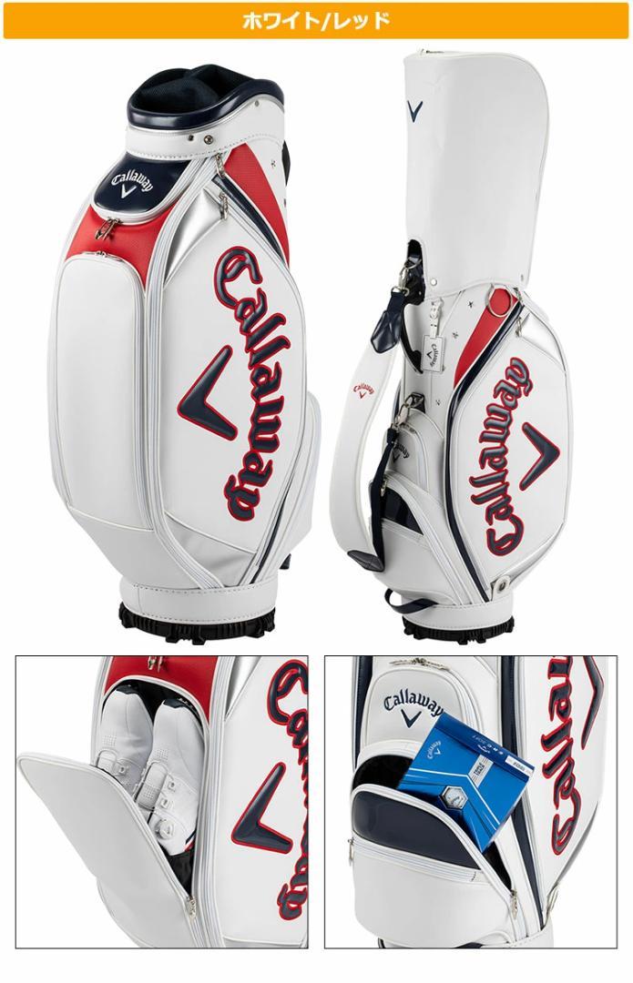 Callaway Exia22 JMゴルフバッグ ホワイト/レッド