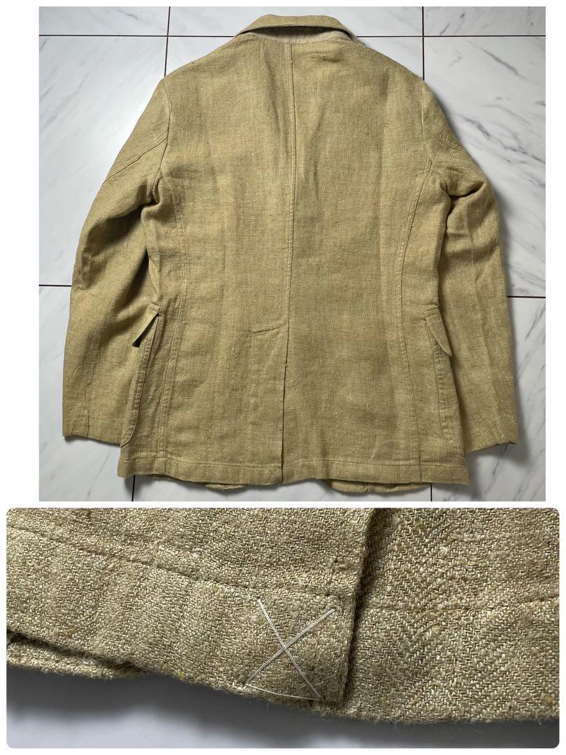 未使用 RRL アンコンストラクテッド ヘリンボーン スポーツコート 麻 絹 M