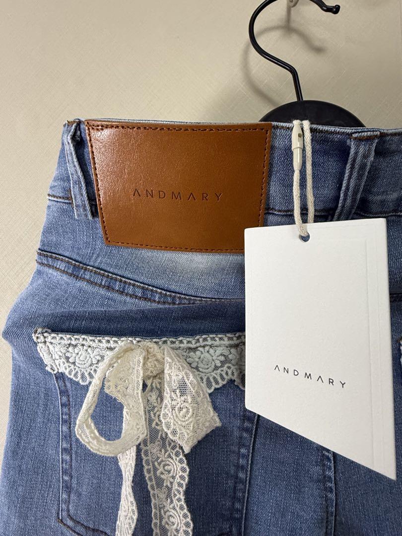 Lacey ribbon denim