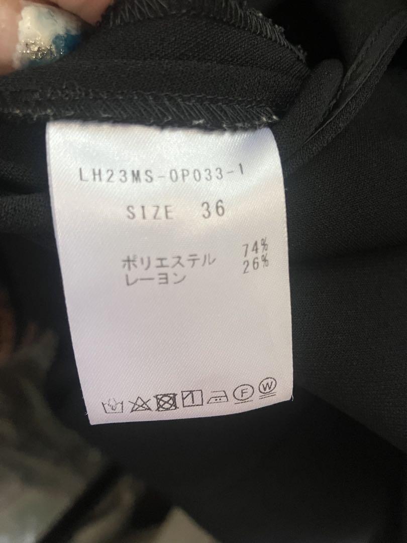 LOHEN ブラック オールインワン ノースリーブ 36 LOHEN ブラック オールインワン ノースリーブ 36