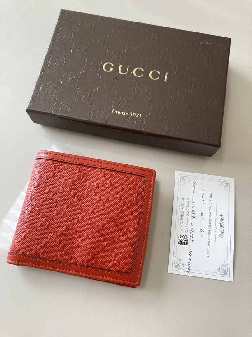 綺麗★GUCCI グッチ　ディアマンテ　二つ折り財布 237359 赤★