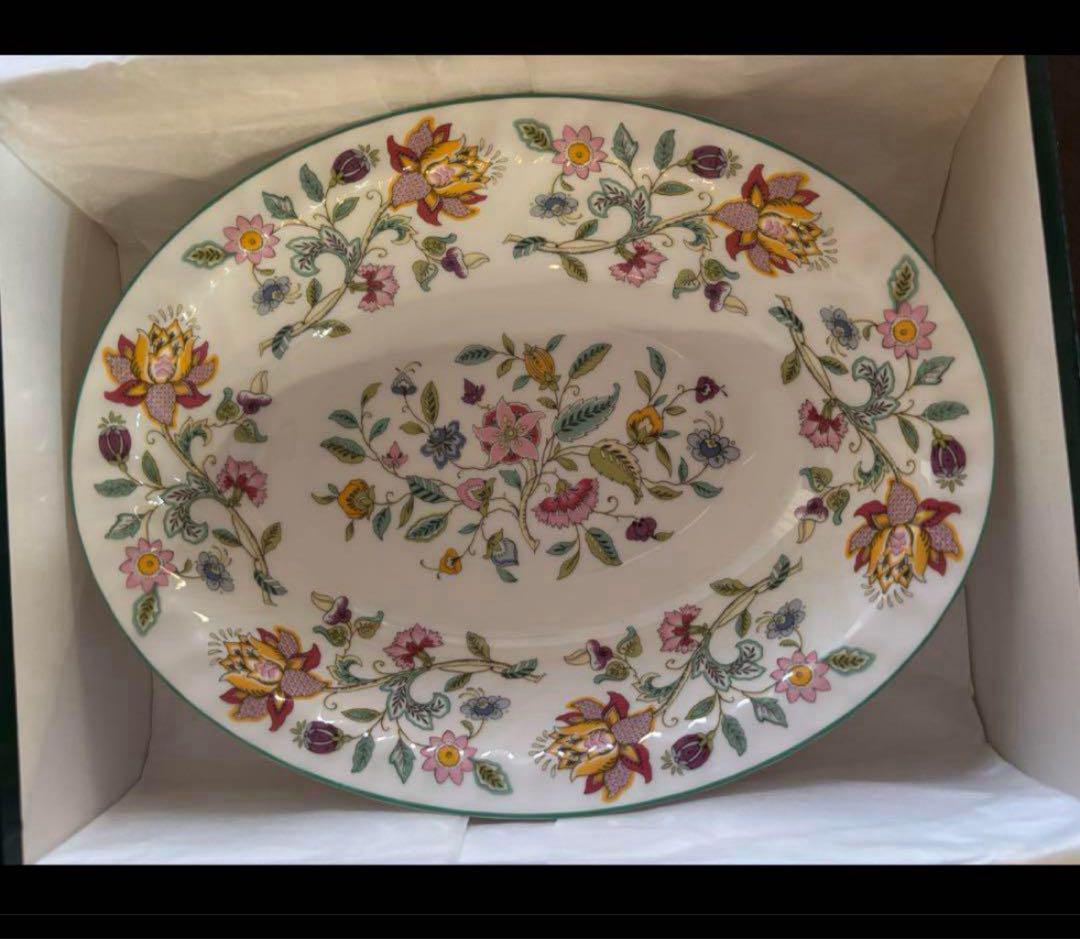 新品　MINTON オーバル深皿 大 ハドンホール
