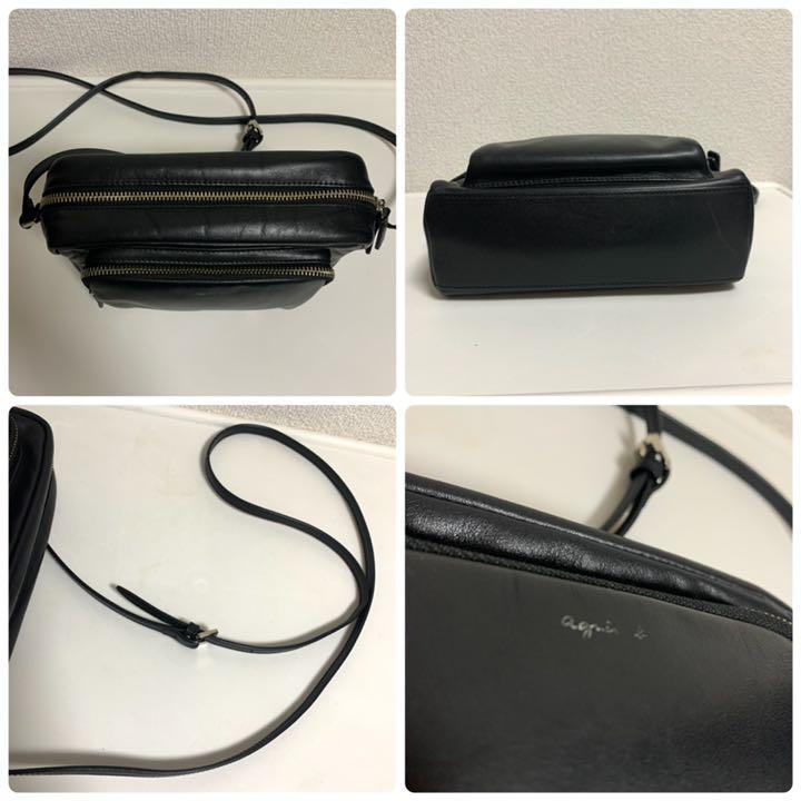 最新作大得価 美品 agnes b. アニエスベー ショルダーバッグ レザー ICaN3-m43049180067 低価新作登場