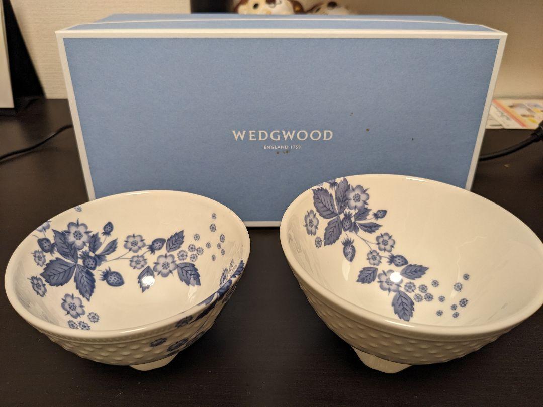 WEDGWOOD* ウェッジウッドストロベリーブルームインディゴ ライスボウル